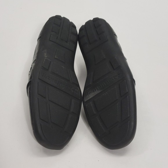 Women's Black Leather Slip-On Shoes - Picture 4 of 8